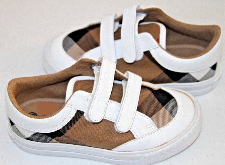 Burberry Unisex Kid’s Nova Check Slip On Canvas Sneakers Sz 26 EU #1