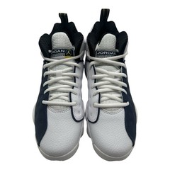 Nike Jordan Jumpman Team II BG Shoes Youth Size 4.5 Y Navy Blue White 820273-417
