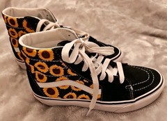 VANS SK8 Hi US Size Juniors 3.5 Sunflower Hightop Lace Up Shoes (EU 34.5) UK 2.5