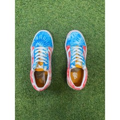 Vans Old Skool Tie Dye Multi Color Low Top Skate Shoes US Juniors 4.0