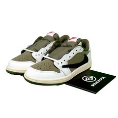 Travis Scott x Air Jordan 1 Retro Low OG SP Medium Olive (PS) DO5442-200 11C-3Y