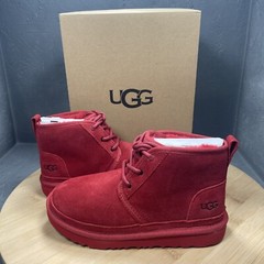 UGG Neumel II Boot Suede Upper 1017320K Chestnut Kids Size 3 Small Glue On Seam