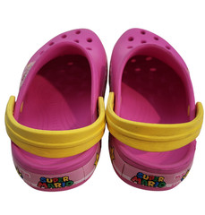Crocs Fun Lab Super Mario Brothers Princess Peach Clog Size 3 Junior Girls