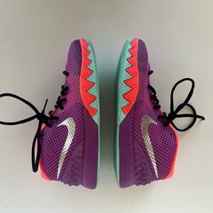 Nike Kyrie Irving 1 ‘Easter’ 2015 Youth GS High Top Sneakers, Purple/Orange, 6Y