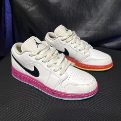 Nike Air Jordan 1 Low Retro GS ‚Multi-Color‘ Girls Size 5Y – Women Size 6.5