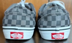 Vans Doheny Checker Board Sneakers Black/Pewter Sz 4Y – GUC