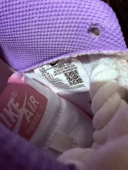 Nike Air Force 1 Custom Pink Purple White Sneakers 6.5Y Leather Logo Low Top