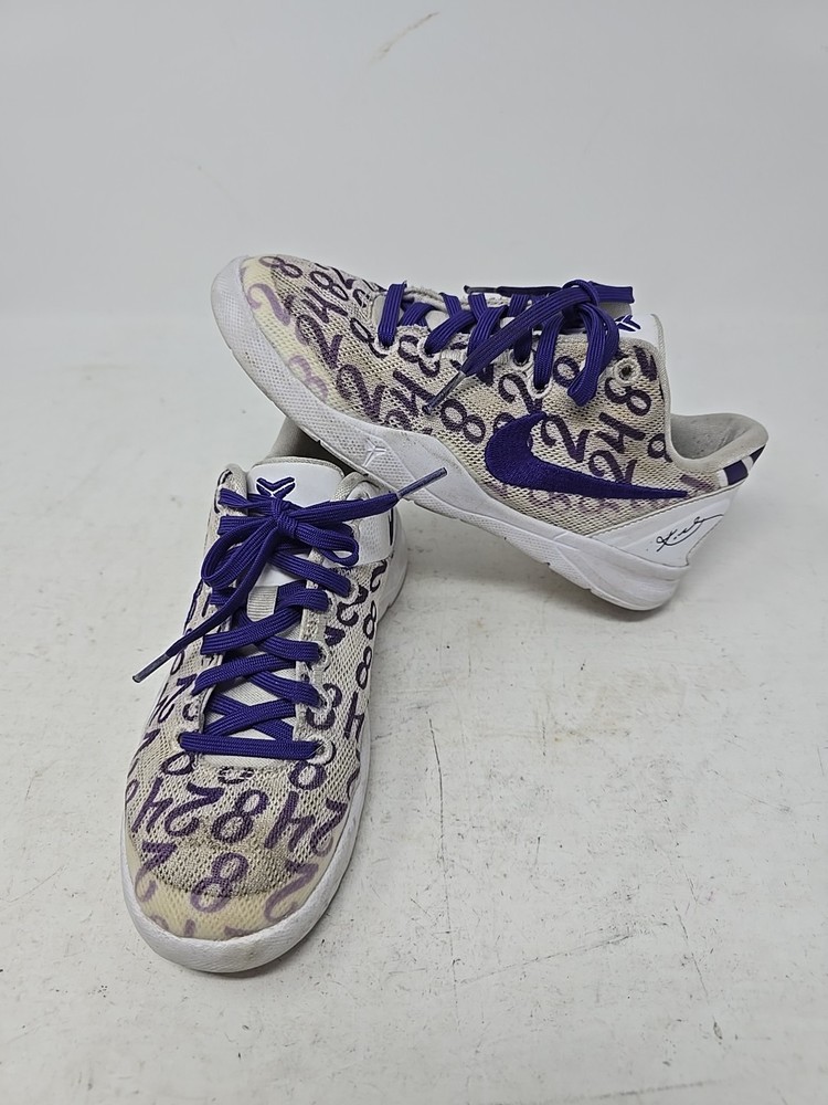 Nike Kobe 8 Protro ‚White Court Purple‘ Kids Size 2Y Sneakers Shoes FN0267-101