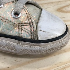 Converse Shoes Junior 5 Chuck Taylor All Star Glitter Sneaker Multicolor Lace Up
