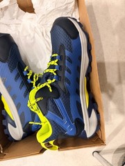 Merrell Moab Speed 2 Mid Waterproof Hiking Boots Blue Green Outdoor Kids size 5