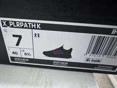 Adidas X_PLRPATH K Black Red Size 7 Athletic Running Shoes IH1072