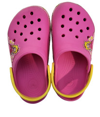 Crocs Fun Lab Super Mario Brothers Princess Peach Clog Size 3 Junior Girls