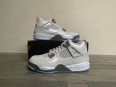 Nike Air Jordan 4 Retro Photon Dust Blue Chill PS Shoes HV4682-014 Size 3Y NEW