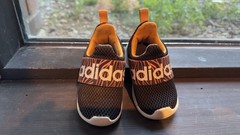 adidas Lite Racer Adapt Unisex Kids Slip-On Mesh Sneakers Black/Orange US 5K