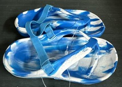 AUSSIE Souls Starfish Size 23-24 Approx Size 8-8.5 Kids Blue White New With Tags