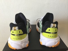 Nike react black/blue/pink/green/orange shoes Youth Size 6