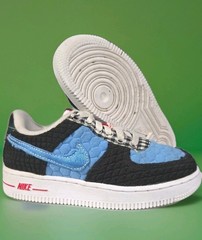 Nike Air Force 1 LV8 Black White Red Blue Shoe Pre-owned SIZE 11C SKU 250