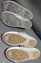 Lot of 2 Youth Shoes Converse All Star Chuck Taylor Size 11 & 12 Gray & Leopard
