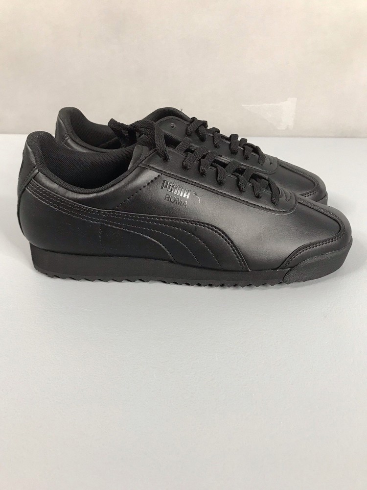 PUMA Roma Basic Jr Black Sneakers Youth Size 6C Unisex Athletic Casual New