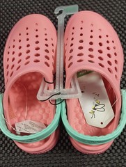 Kids Active clogs size 10/11 Joybees Slip-On Shoes Pink Green NWT