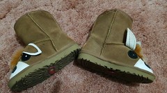 EUC Kid UGG Boot Pony Classic Non-Slip used 1wk 7-8 (26-27) Australian sheepskin