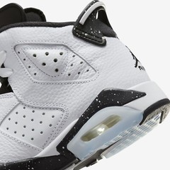 Air Jordan 6 Retro ‘Reverse Oreo’ White Sneakers, Size 6.5Y / 8W BNIB 384665-112