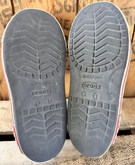 Crocs Crocband open toe Sandals Kid’s Sz J- 1 Blue