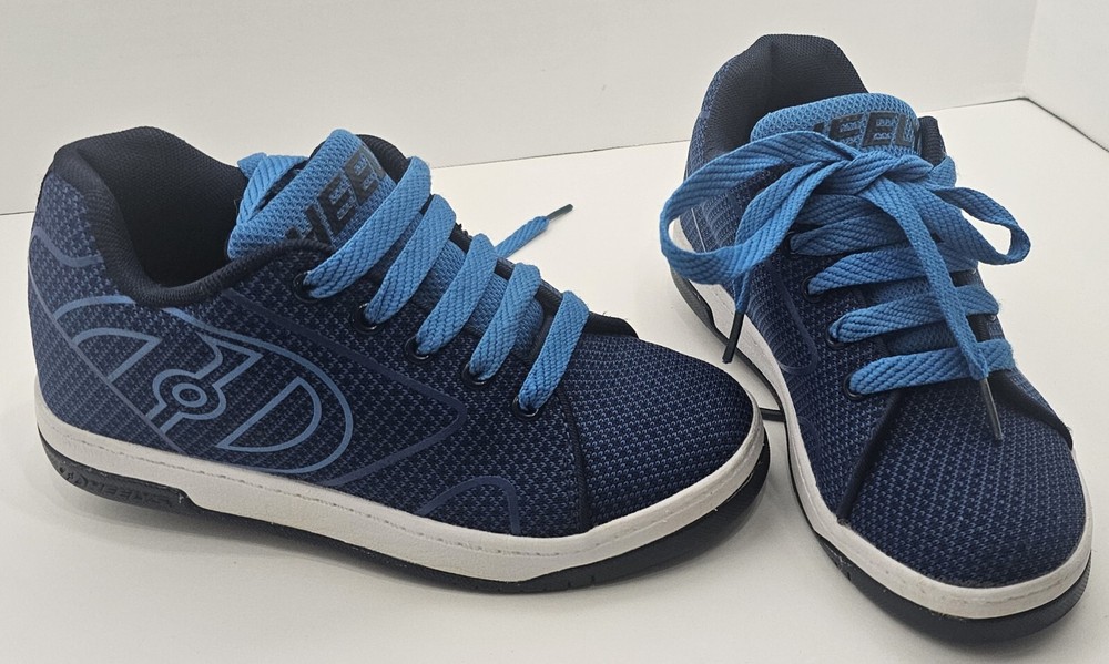 Heelys Propel Knit Size Youth 2 HE100037 Blue Gently Used