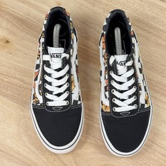 Vans Ward Checkerboard Butterfly Canvas Low Top Lace Up Sneakers Big Kids 3