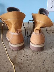 TIMBERLAND COURMA KID ROLL TOP BOOT WHEAT NUBUCK SIZE 4 JUNIOR’S