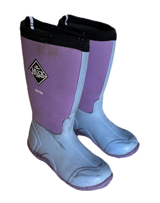 The Original Muck Boot Company Kids Size 1 Rover Purple Waterproof Neoprene