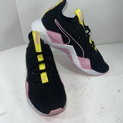 Puma Unisex Kids Incite Sneaker Black Pink Yellow Sz 6C