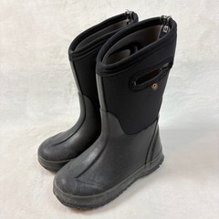 Bogs Classic High Boots Kids 12 Black Good Waterproof Insulated Neoprene Snow