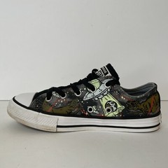 Converse All Star Junior Space UFO Lazer Dinos Dinosaurs Sneakers 665392C Size 1