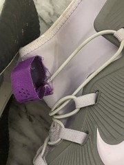 Nike Binzie Waterproof Rain Boots Sneakers Youth Size 3y Gray Purple BQ5381-003