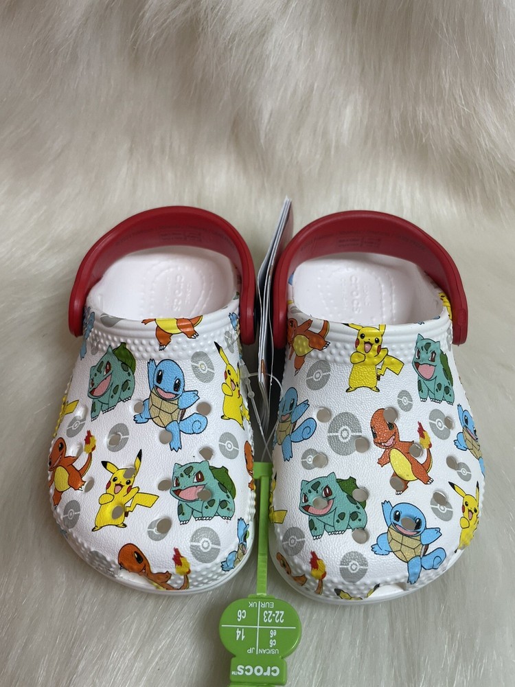 NEW Crocs Limited Edition Pokemon Pikachu Starter Skin Size C6