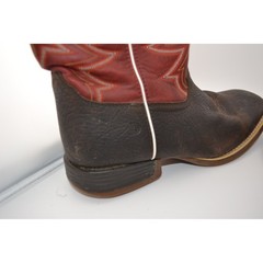 Durango Kids 8″ Western Square Toe Boots Chestnut Crimson Size 7M