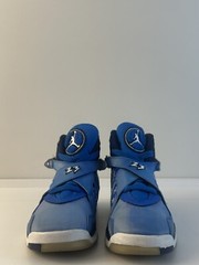 Air Jordan 8 Retro Snow Blizzard Cobalt Blaze Blue Void White Sz 4Y