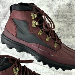 New No Box Timberland Converge Shell Toe Boot Burgundy Nubuck Youth Big Kids 4.5