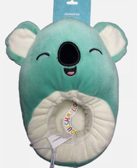 Squishmallows Plush Slippers Green Koala Bear Kids Shoe Size 11/12