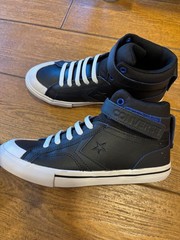 New Converse All Star Pro Blaze Strap Leather High Top Youth Kids sneaker size 5