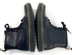 Doc Dr Martens Black Leather Boots Zavala Youth Size 3 Side Zip