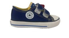 Canvas Sneakers Chuck Shoes Blue and Yellow for Kids School Shoes US 11 Eu 28