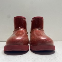 UGG Classic Clear Mini Samba Red Waterproof Boots Kids Youth Size 4