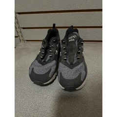 Nike Air Max 270 React Black Charcoal Grey Youth Size 6.5Y Sneakers No laces!