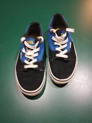 Vans Black And Blue Sneakers Youth Size 2.5