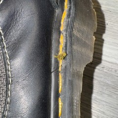 DR. MARTENS Docs DM’s Chunky Leather Lace Up Boot Shoes Kids Size UK 4 ENGLAND