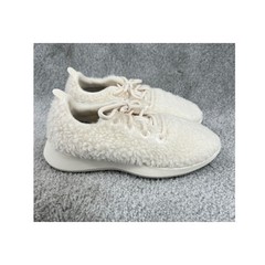 Allbirds Smallbirds Wool Runner Fluff Kids Y1 Natural White Sherpa Sneakers