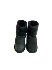 UGG Kids Classic II Black Suede Boots Kids Size 2 Youth 1017703K
