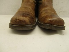 Ariat Kids Brown Leather Square Toe Cowboy Boots Style 10007602 Youth Size 1